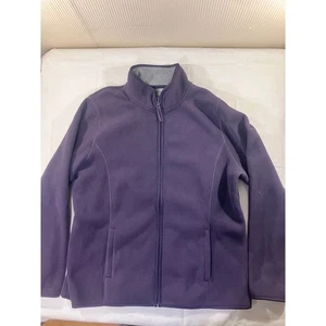 Made For Life Womens XL Purple Fleece Jacket Full Zip Up Pockets - Picture 1 of 5