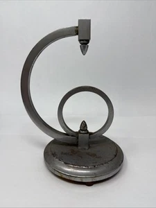 Vintage Machine Age Modernist Art Deco Spiral Lamp Base Only!!! Needs Restored!! - Picture 1 of 14