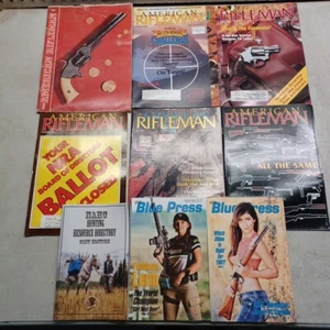 LOT of 9 GUN Magazines VINTAGE American Rifleman and MORE Nostalgic Guns Books - Picture 1 of 10