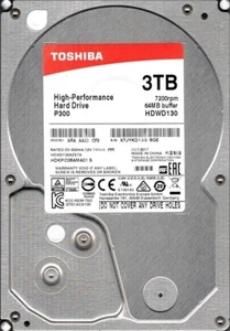 P300 HDWD130 ARA AA33/CF0 HDKPC08AMA01 Toshiba 3TB - Picture 1 of 1