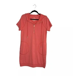 Tommy Bahama Sea Glass Hoodie Dress Beach Coverup - Coral - Size Small - Picture 1 of 15