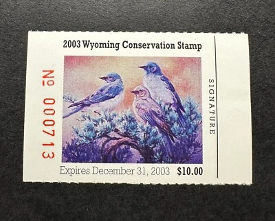 WTDstamps - 2003 WYOMING - State Duck Stamp - Mint OG NH - Image 1 of 2