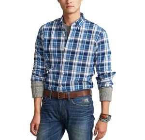 Ralph Lauren Classic Fit Kariertes Performance Hemd in Marlin Blau/Marine Multi - 2XL - Bild 1 von 1