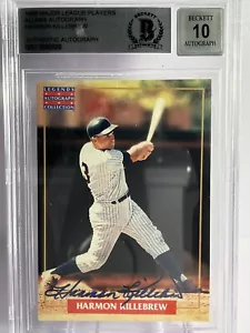 1996 MLB Players Alumni Legends HARMON KILLEBREW AUTOGRAPHED TWINS BGS 10 - Picture 1 of 2