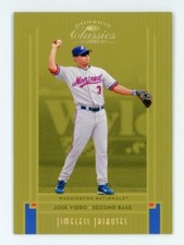 2005 Donruss Classics Gold Timeless Tributes #3 Jose Vidro 3/50
