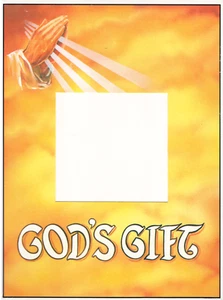 "Marcos de fotos de cartón de fiesta de memoria del cielo" "REGALO DE DIOS" QLT NY 10 piezas con caballete *NUEVOS - Imagen 1 de 1
