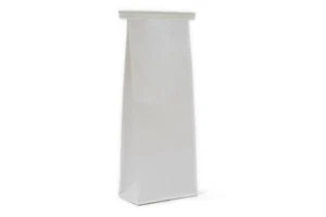 White Kraft Paper Tin Tie 500g (1lb) Poly Lined Bags Food Suitable 10 25 50 150 - Picture 1 of 3