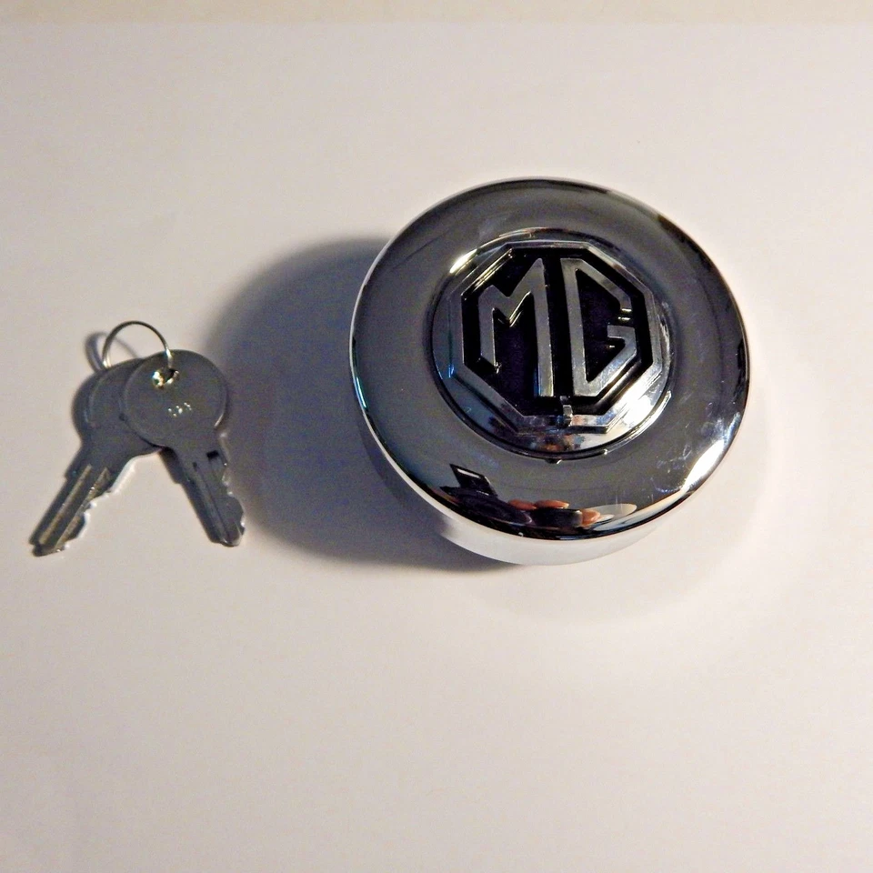 New Gas Fuel Cap MGB & MG MIdget 1970-1980 Except 1975 Locking w/ Keys MG Logo - Изображение 1 из 4