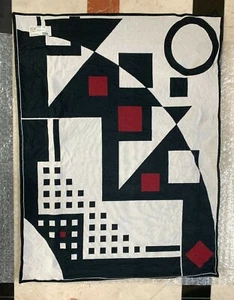 Night On The Town Baumwolle gewebt Wandbehang Wandteppich geometrisches Design Gewichtsstange - Bild 1 von 8