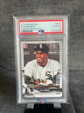 2018 Bowman Luis Robert Paper 1st Prospect #BP21 PSA 10 White Sox