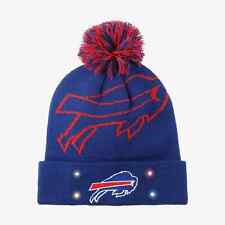 Buffalo Bills NFL FOCO Unisex Cropped Logo LED Light-Up Knit Beanie