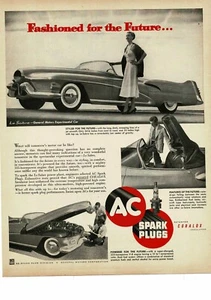 1952 AC Spark Plugs Le Sabre GM Experimental Car Vintage Ad - Picture 1 of 1