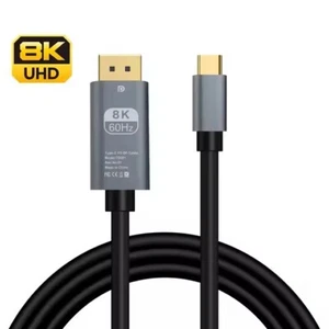 2m USB C Type C To HDMI 8K Cable TV Adapter Mobile Phone Tablet HDTV - Picture 1 of 1