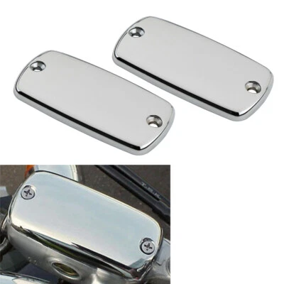 2X Front Brake Reservoir Fluid Cover For Honda Valkyrie Goldwing GL1500 GL1800 - Imagem 1 de 4