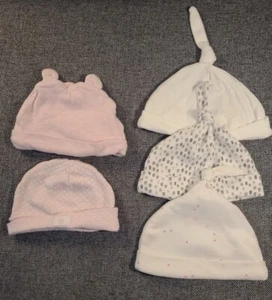 Baby Girls Hat Bundle One Size beanie pink white stars (H6) - Bild 1 von 5