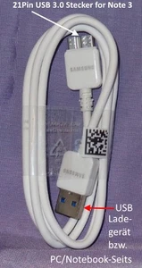 0,5 m 50 cm cavo di ricarica da USB 3.0 a Micro USB 3.0 B Samsung S5 Note 3 WD cavo dati - Foto 1 di 2