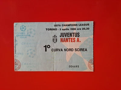 Biglietto Semifinale andata Champions League: Juventus-Nantes A. 2-0 - 3/4/1996 - Immagine 1 di 2