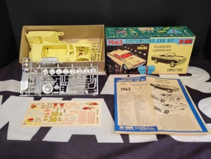 Rambler American Model Kit 1963 Jo-han escala 3 en 1 1 1/25 sin usar, en caja nuevo sin construir - Imagen 1 de 8