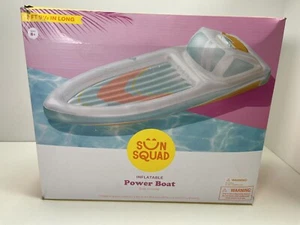 Sun Squad inflatable Power Boat with Built in Cooler 8FT 9.5 in - Picture 1 of 1