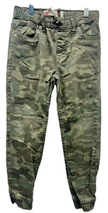 Pantalones de chándal elásticos ajustados Levi's para niños, verde campamento talla 8 24Wx25L - Imagen 1 de 12
