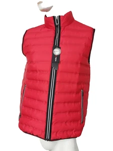 MICHAEL KORS x TECH Red Eco Down Quilted Puffer Vest sz M NWT $198 - Picture 1 of 5