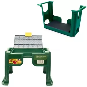 Tapis de genou portable 3 en 1 en mousse de jardin siège boîte à outils de jardin tabouret de rangement - Photo 1/9