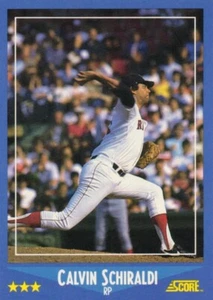 1988 Score Calvin Schiraldi Red Sox #218 - Picture 1 of 2