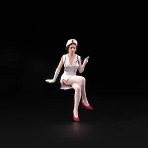 CR 1:64 Figura Pintada Modelo Miniatura Diorama Sexy Inyección Enfermera Niña - Imagen 1 de 2