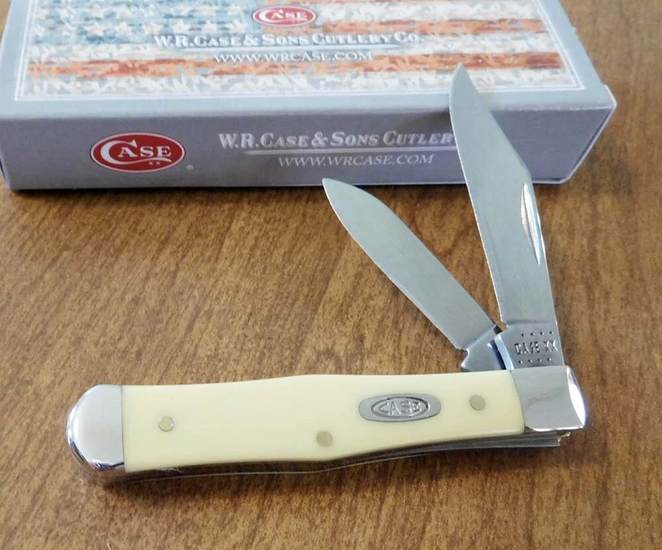 CASE XX New 81097 Yellow Synthetic Handle Small Swell Center Jack Knife/Knives  - Image 1 of 1