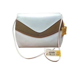 Vintage Neu mit Etikett Deadstock voll genarbtes Leder Handtasche  - Bild 1 von 10