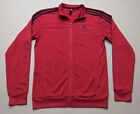 Adidas Men's Essential 3-Stripes Tricot Track Jacket Full Zip Size Small