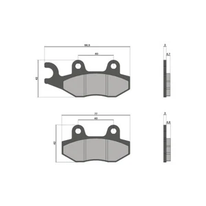 Pastiglie freno Malossi BRAKE PADS FANTIC XM 50 MOTARD COMP 2021-2022 - Picture 1 of 4