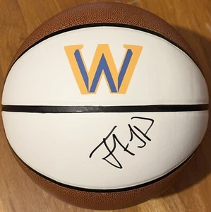 Trayce Jackson Davis Signed Autographed Warriors Logo Basketball JSA COA - Picture 1 of 3