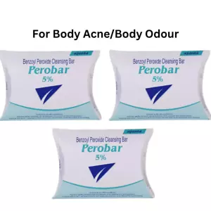 NEW Perobar 5% Cleansing Bar For Pimple & Acne (pack of 3) FREE SHIPPING - Picture 1 of 3