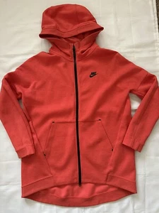 NIKE SPORTSWEAR FULL ZIP HOODIE JACKE, OVERSIZED SCHNITT GR. M, ROT, GEBRAUCHT - Bild 1 von 14