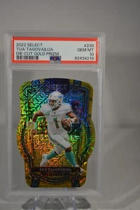 Panini Select Tua Tagovailoa 2022 #238 Club Level troquelado oro #8/10--PSA 10 gemas - Imagen 1 de 3