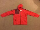 Puma Mestre Hooded Rain Jacket Red In Mens Size XL BRAND NEW
