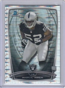 2014 Khalil Mack Bowman Chrome ROOKIE PULSAR REFRACTOR /271 - #123 Raiders RC - Picture 1 of 2