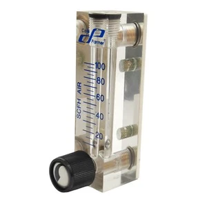 Cole Parmer FR2A07BVBN-CP Flow Meter, 100SCFH Air, 1/8in NPT, 100psig Max - Picture 1 of 8