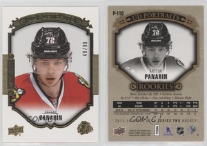 2015-16 Upper Deck UD Portraits Gold Foil /99 Artemi Panarin #P-110 Rookie RC