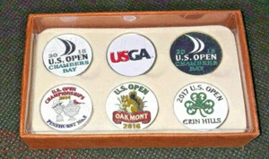 Koepka Johnson Spieth U.S. Open Golf Ball Markers NEW - 2014, '15,'16,'17 Kaymer - Bild 1 von 8