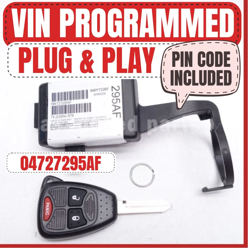 ⛑ INMOVILIZADOR PLUG & PLAY PROGRAMADO VIN GRAND CARAVAN TOWN & COUNTRY 04727295AF Foto 1 de 4
