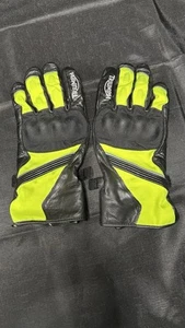 Triumph Genuine Bright Gloves XXLarge 12 Black Yellow - Picture 1 of 11