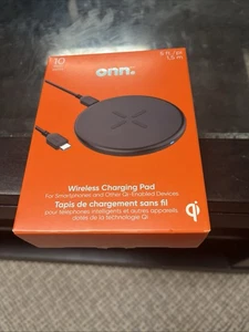 Chargeur sans fil ONN 5 watts pour iPhone 8 8 plus, compatible Samsung Google Qi - Photo 1 sur 1