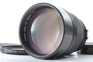 [MINT w/caps ] Canon New FD NFD 135mm f/2 MF Telephoto Lens From JAPAN - Picture 1 of 8