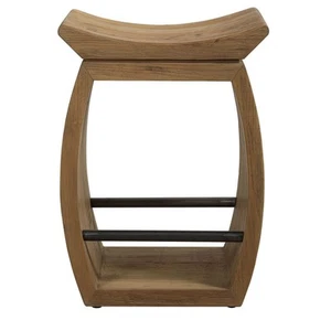 Connor - 25 Inch Modern Wood Counter Stool Accent Furniture Uttermost 24988 - Picture 1 of 9