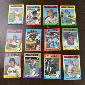 1975 Topps Baseball 12 Card Lot VG/VG+ w Reggie Jackson 300 Brooks Robinson 50 - Picture 1 of 12