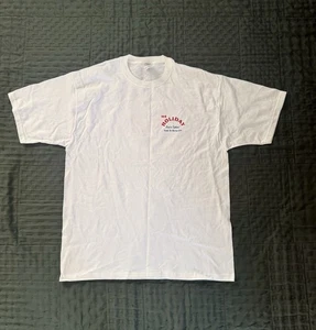 Vintage 90s White Short Sleeve Tee With an inscription on the back - Picture 1 of 11