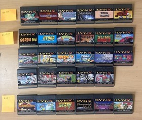 Lot Of 29 Atari Lynx Games Shadow Of The Beast Chips Challenge Scrapyard Zarlor