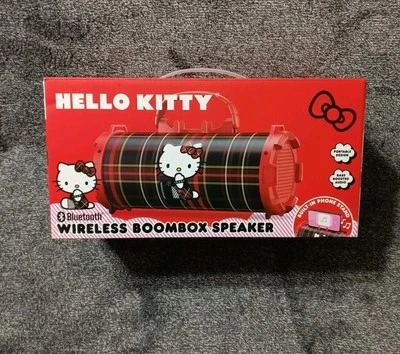 Hello Kitty Wireless Boombox Bluetooth Speaker Portable Design Punk Bass Boost - Image 1 of 4